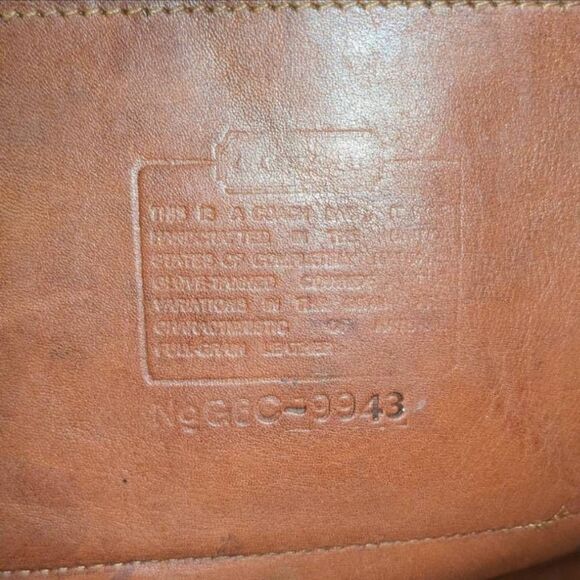 Coach 90s British Tan Leather Rucksack Backpack 9943. - Picture 12 of 12